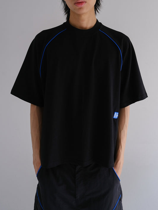 Transit Tee - Black / Cobalt