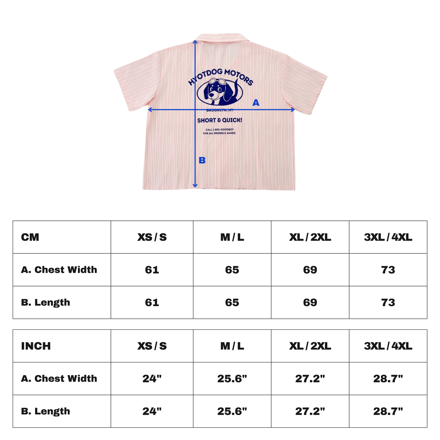 Hyotdog Motors Shirt - Salmon