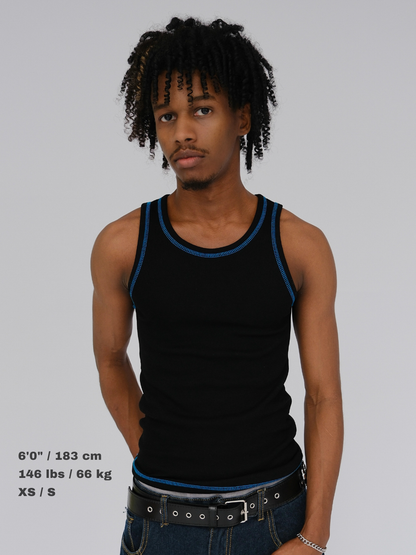 (2) Cloud Rib Tank (2-Pack) - Black / White