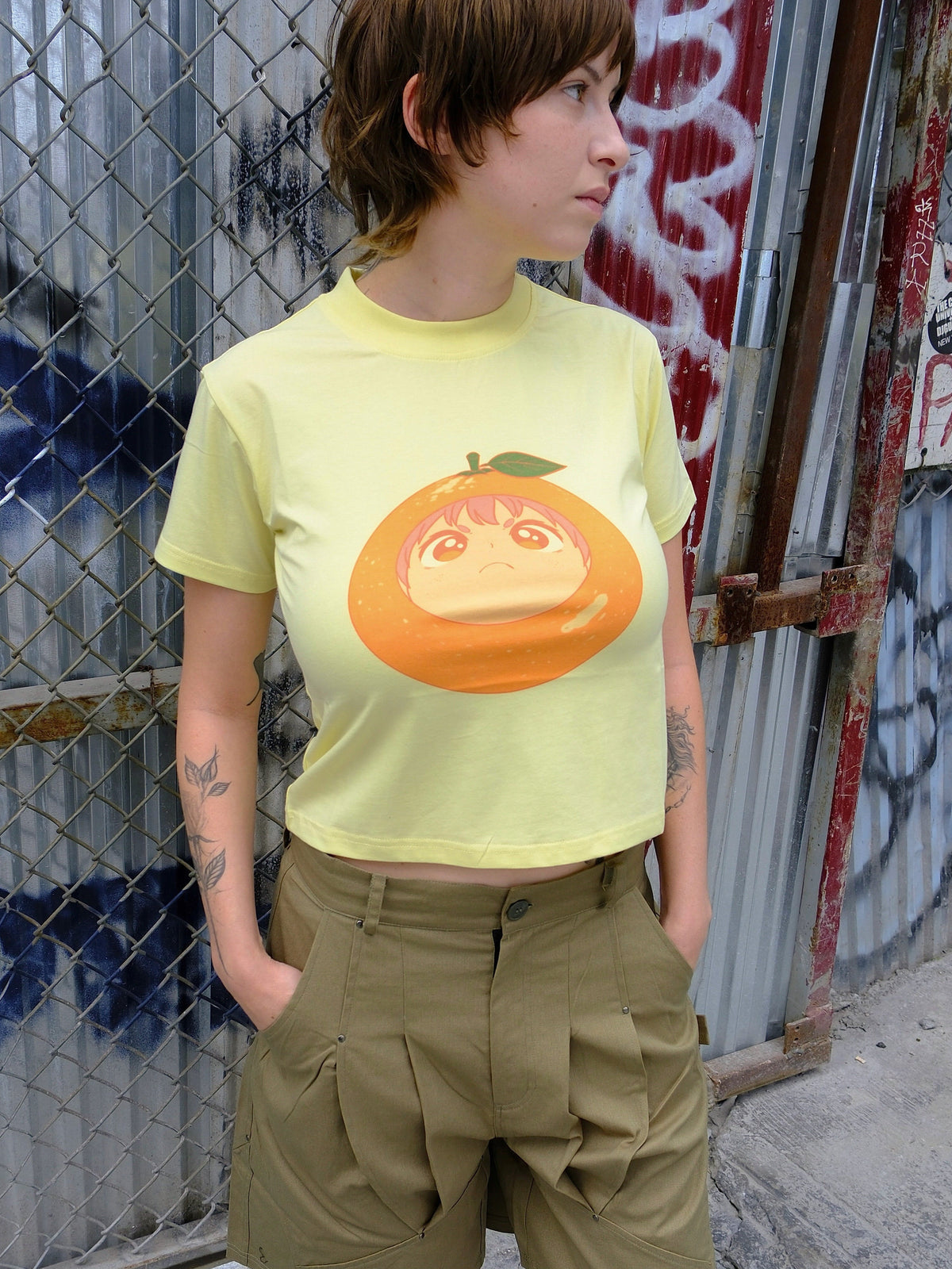 Tangerine Baby Tee - Lemon