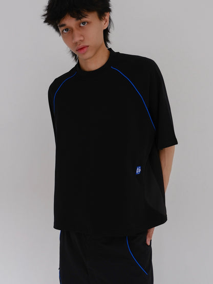Transit Tee - Black / Cobalt