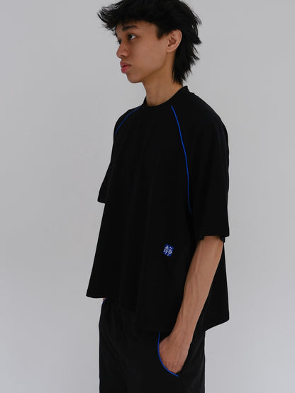 Transit Tee - Black / Cobalt