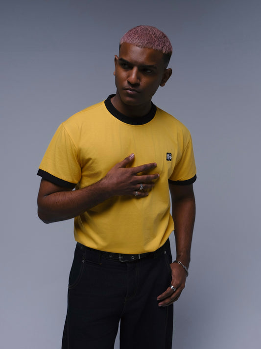Hyotdog Motors Tee- Yellow / Black