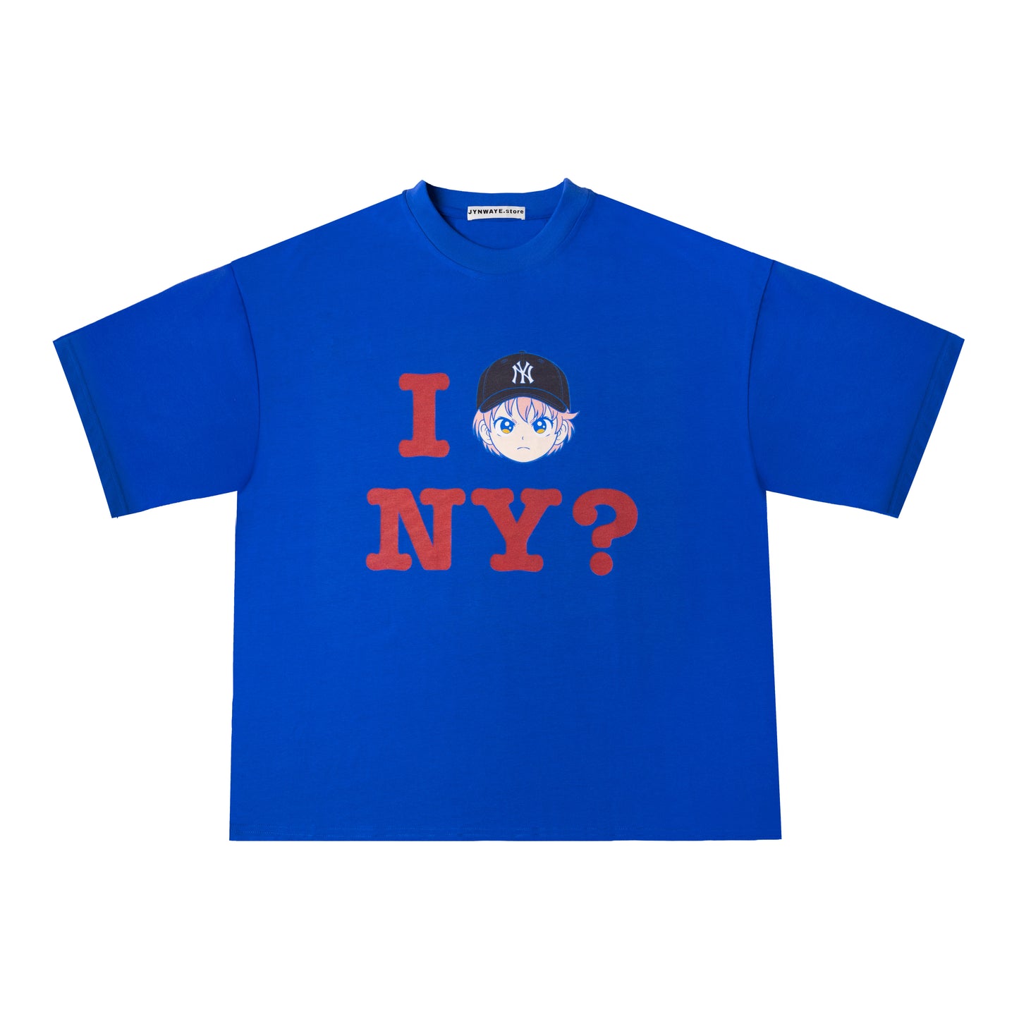 NY? Tee - Cobalt