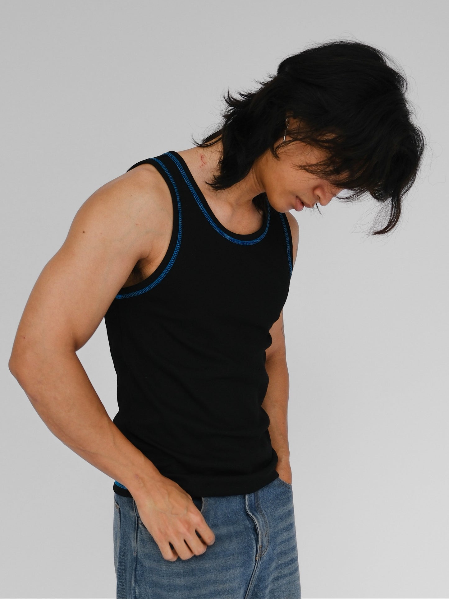 (2) Cloud Rib Tank (2-Pack) - Black / White