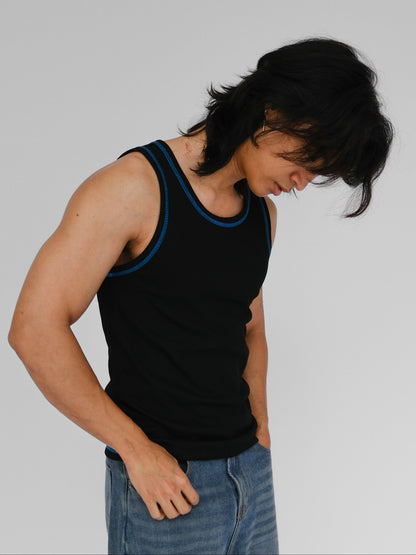 (2) Cloud Rib Tank (2-Pack) - Black / White
