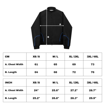 Transit Jacket - Black / Cobalt