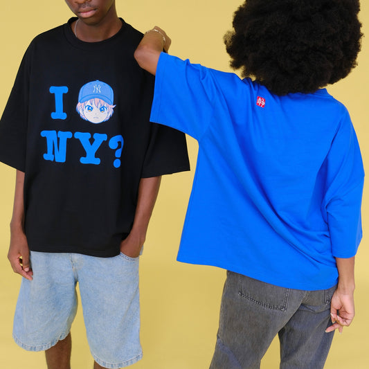 NY? Tee - Cobalt