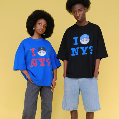 NY? Tee - Cobalt