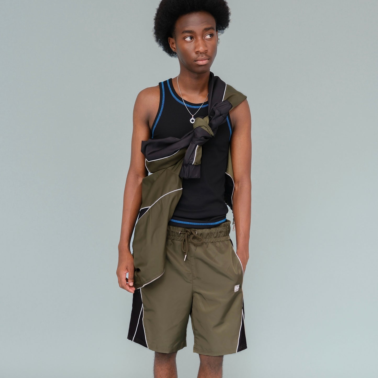 Circuit Shorts -  Olive / Black