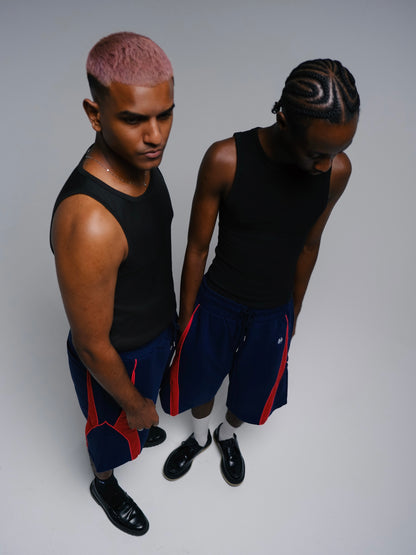Midnight Shorts -  Navy / Red