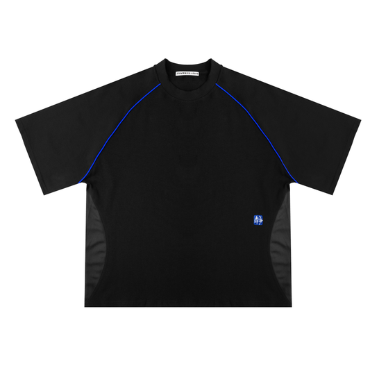 Transit Tee - Black / Cobalt