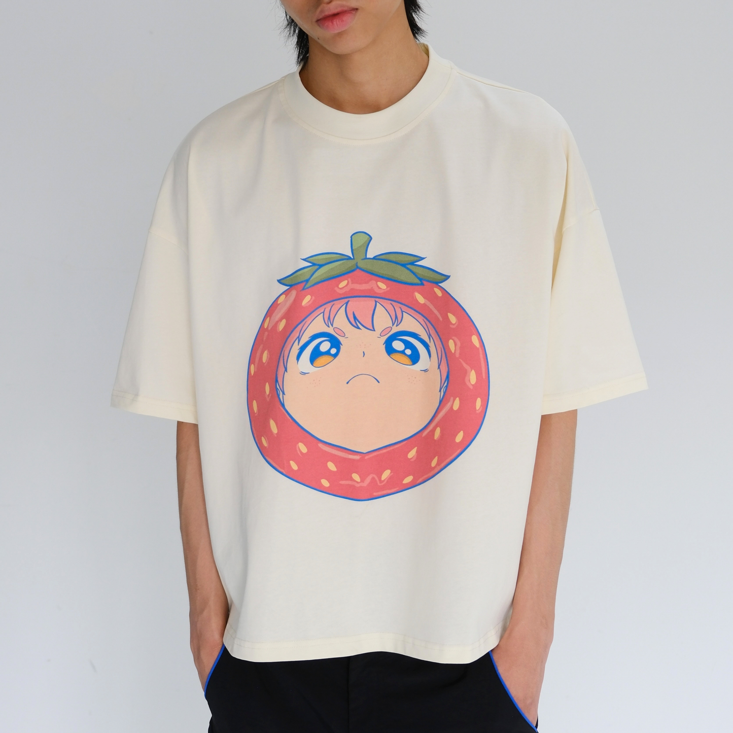 Strawberry Tee - Cream