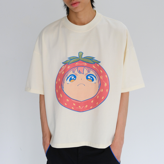 Strawberry Tee - Cream