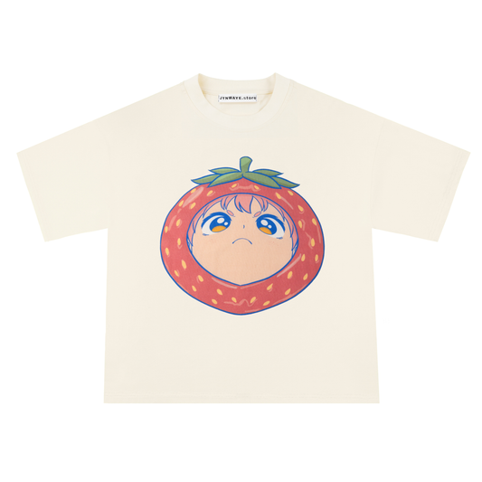 Strawberry Tee - Cream