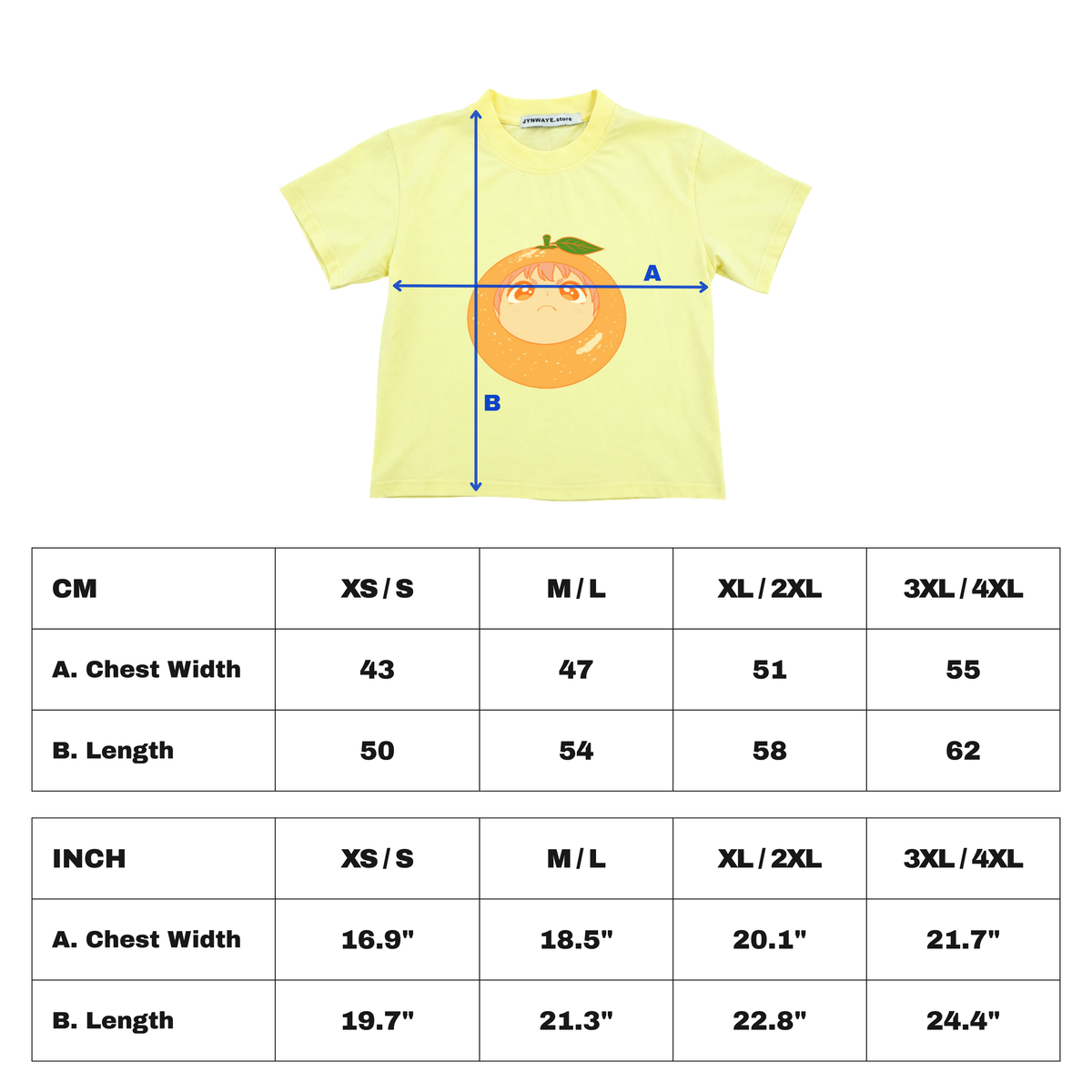 Tangerine Baby Tee - Lemon