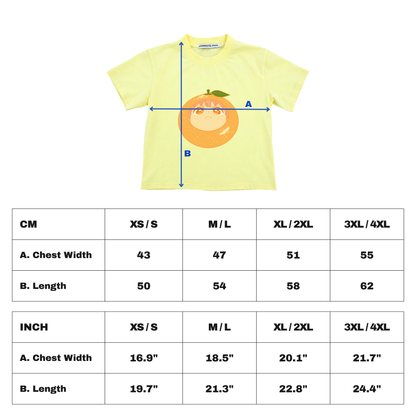 Tangerine Baby Tee - Lemon