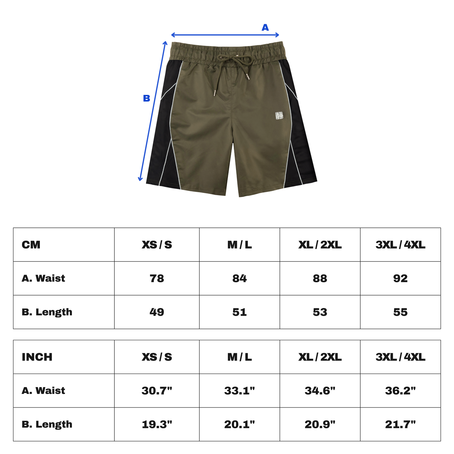 Circuit Shorts -  Olive / Black