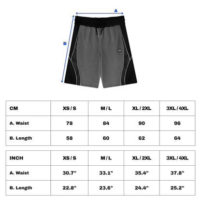 Midnight Shorts -  Charcoal / Black