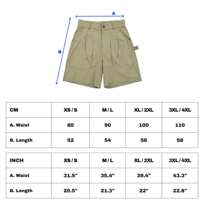 Lantern Shorts -  Olive